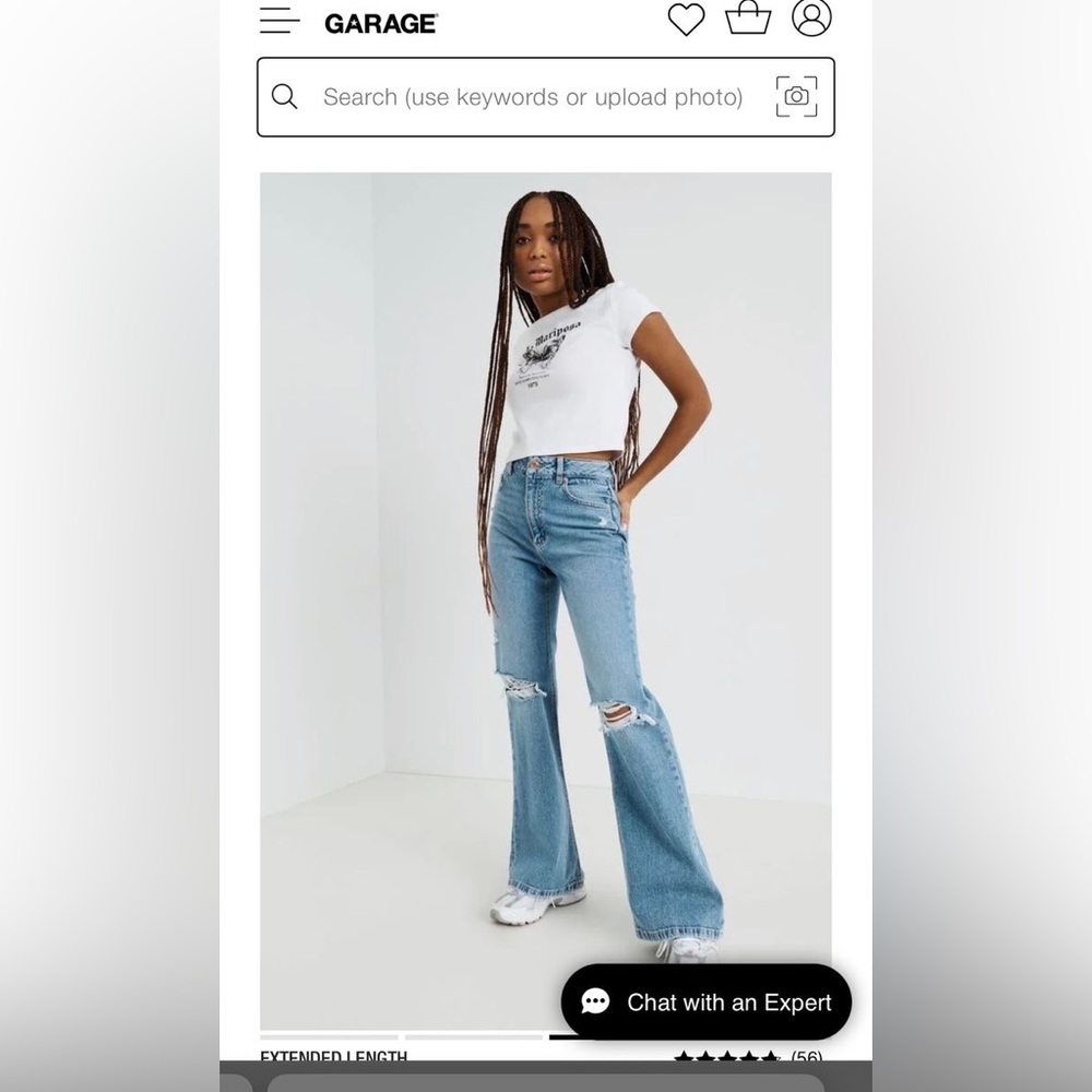 High waisted boyfriend jeans